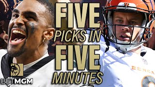 5 Picks in 5 Minutes NFL Week 6 | Expert Best Bets for Sunday, Oct 15, 2022