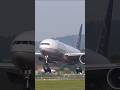 Wow Butter landing by United B777 at Zurich Airport after 11hour Flight From San Francisco