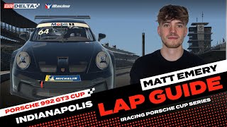 iRacing Lap Guide: Porsche 992 Cup at Indianapolis