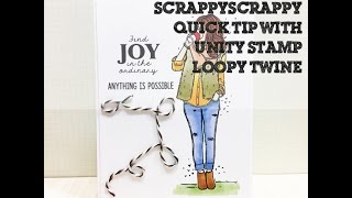 ScrappyScrappy - How to create a Twisted Loopy Twine