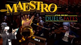 Maestro is BRILLIANT on PSVR2! STAR WARS - DUEL OF THE FATES - Hand Tracking - 100% Combo