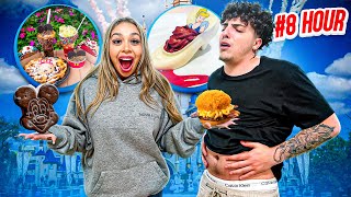 We Only Ate DISNEYLAND Food For 24 Hours!!