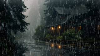 Rain Sounds for Sleeping No Ads - Heavy Rain and Intense Thunder for Deep Sleep, Relax, ASMR