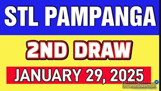 STL PAMPANGA RESULT TODAY 2ND DRAW JANUARY 29, 2025  4PM | WEDNESDAY