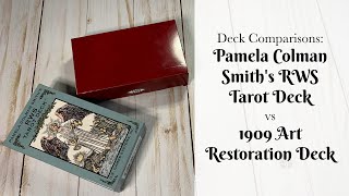 Deck Comparisons: Pamela Colman Smith's RWS Tarot Deck vs 1909 Art Restoration Deck