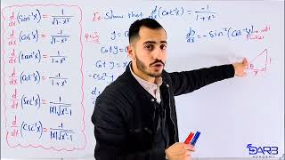 Derivative of Inverse Trigonometric Functions شرح الاشتقاق