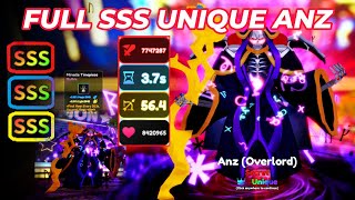 REROLLING AND SHOWCASING EVOLVED FULL SSS UNIQUE SECRET ANZ/AINZ! ANIME ADVENTURES! (FEAT. MRRHINO)