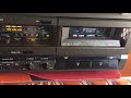 technics rs tr155 stereo double cassette deck