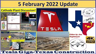 Tesla Gigafactory Texas 5 February 2022 Cyber Truck & Model Y Factory Construction Update (08:30AM)