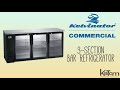 Kelvinator 3-Section Bar Refrigerator (KCBB72GB-HC)