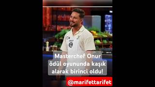 Masterchef Onur ödül oyununda kaşık alarak birinci oldu! #masterchef #masterchefonur