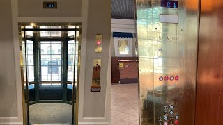 Glass MontgomeryKone Hydraulic Lobby Elevator @ Ameristar - Council Bluffs, IA.