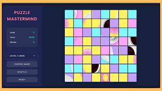 JavaScript Puzzle Game Tutorial - Complete Project Step By Step With Source Code