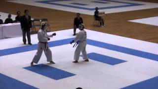 2014日本スポーツマスターズ空手道大会　男子組手５部決勝　鶴岡ｘ川村