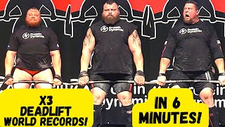 The DAY 3x DEADLIFT World Records were Broken in 6 Minutes!
