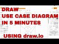 How to draw Use Case diagram | draw.io | Draw UML diagrams