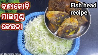 ବନ୍ଧାକୋବି ମାଛମୁଣ୍ଡ ଛିଞ୍ଚଡା / fish head curry /cabbage recipe/Odisha recipe/ @dollyfoodcorner5228