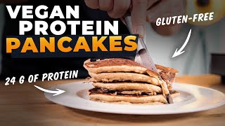 Vegan High-Protein Apple Pancakes