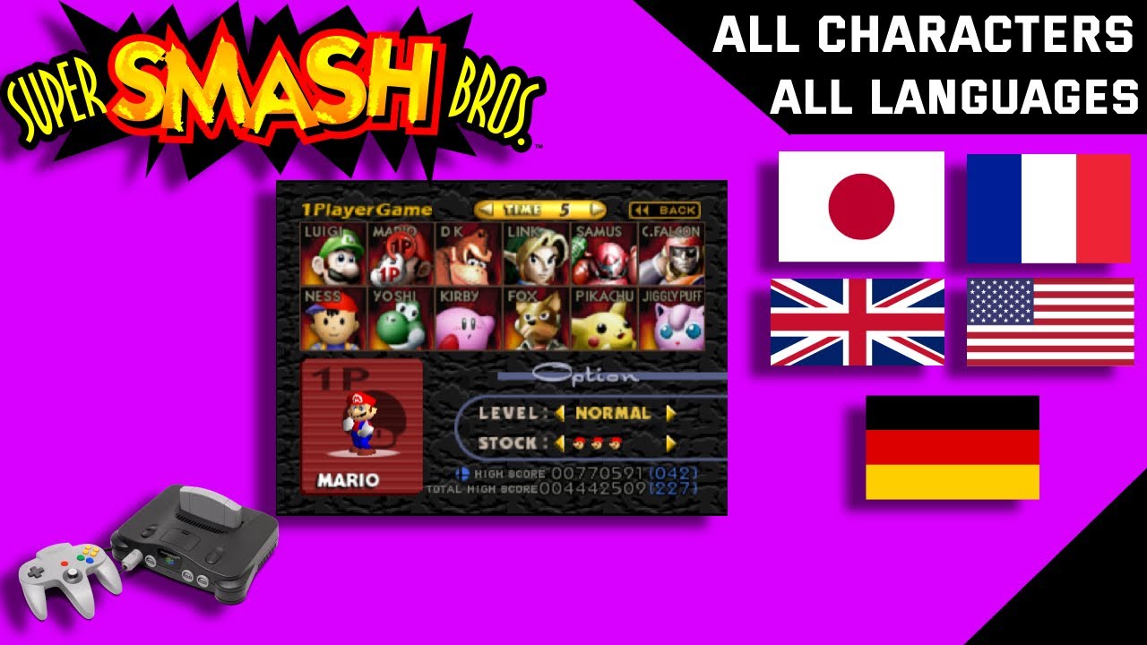 All Characters In "Super Smash Bros"/"Nintendo All Star!Dairantou Smash ...