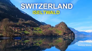 Switzerland countryside life 🇨🇭 Swiss village Iseltwald in early spring - Switzerland Top Places