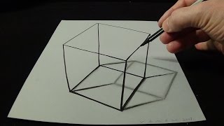 How To Draw A 3d Cube In Simple Steps (no Time Lapse)