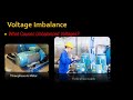 voltage imbalance voltage unbalance electric power quality lecture 8