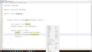 Java Programming While Loops and Random numbers