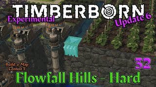 🥴 Der Kampf mit dem Schütz und dem Wasser 😅 💧 Flowfall Hills | Schwer 32 💀 Timberborn | Update 6