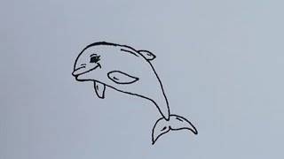 #Shorts How To Draw a Dolphin easy | Dolphin drawing for beginners | Tasmia Arts