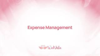 Wedvista Expense Management | Control Your Wedding Expenses Like a Pro 💰