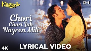 Chori Chori Jab Nazrein Mili Lyrical - Kareeb | Kumar Sanu & Sanjivani | Bobby, Neha & Moushumi