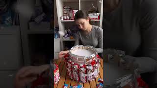 Kinder çikolatalarla sürpriz hediye yapımı #surpriseeggs #asmr #satisfying