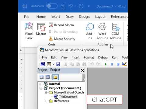 ChatGPT Generate MS Word Document