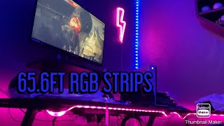 Lumoonosity 65.6ft RGB Strips Unboxing and Setup