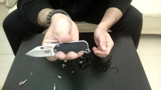 סקירת סכין להב קבוע  SOG Review knife sog instinct mini