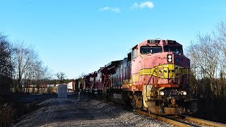 BNSF 555 West At Woodlawn, Illinois