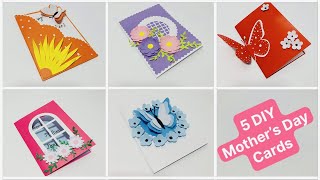 5 DIY Mother's Day greeting cards/Easy and Beautiful card | DG Handmade