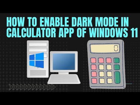 How to enable dark mode in the Calculator app in Windows 11