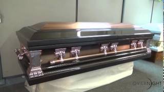 Heritage Bronze Finish with White Interior Casket