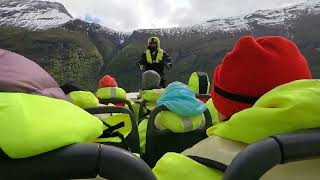 Rib Boat through Geiranger Fjord