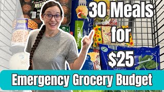 30 Meals for $25 | Cheap and EASY Dinners |Emergency Grocery Budget