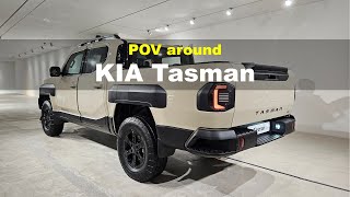 2025 KIA Tasman POV exterior and interior