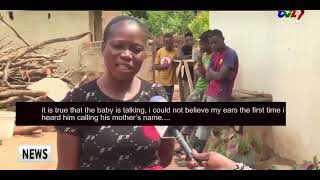 a two months old baby talking in chongwe Zambia