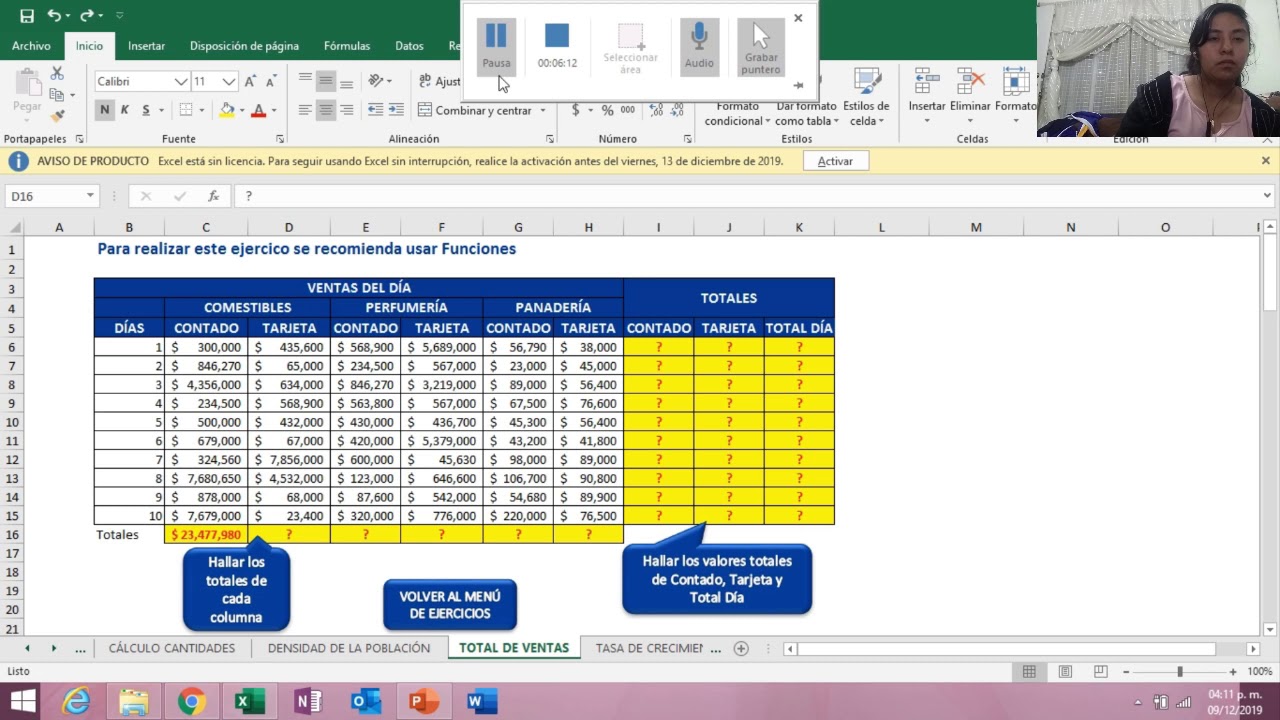 Ejercicios Prácticos De Excel - YouTube