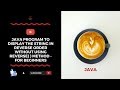 Java Program To Display The String In Reverse Order Without Using reverse( ) Method - For Beginners