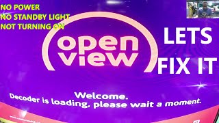 OpenView HD Digital Satellite Receiver No Power No SB Light Motherboard Repair.