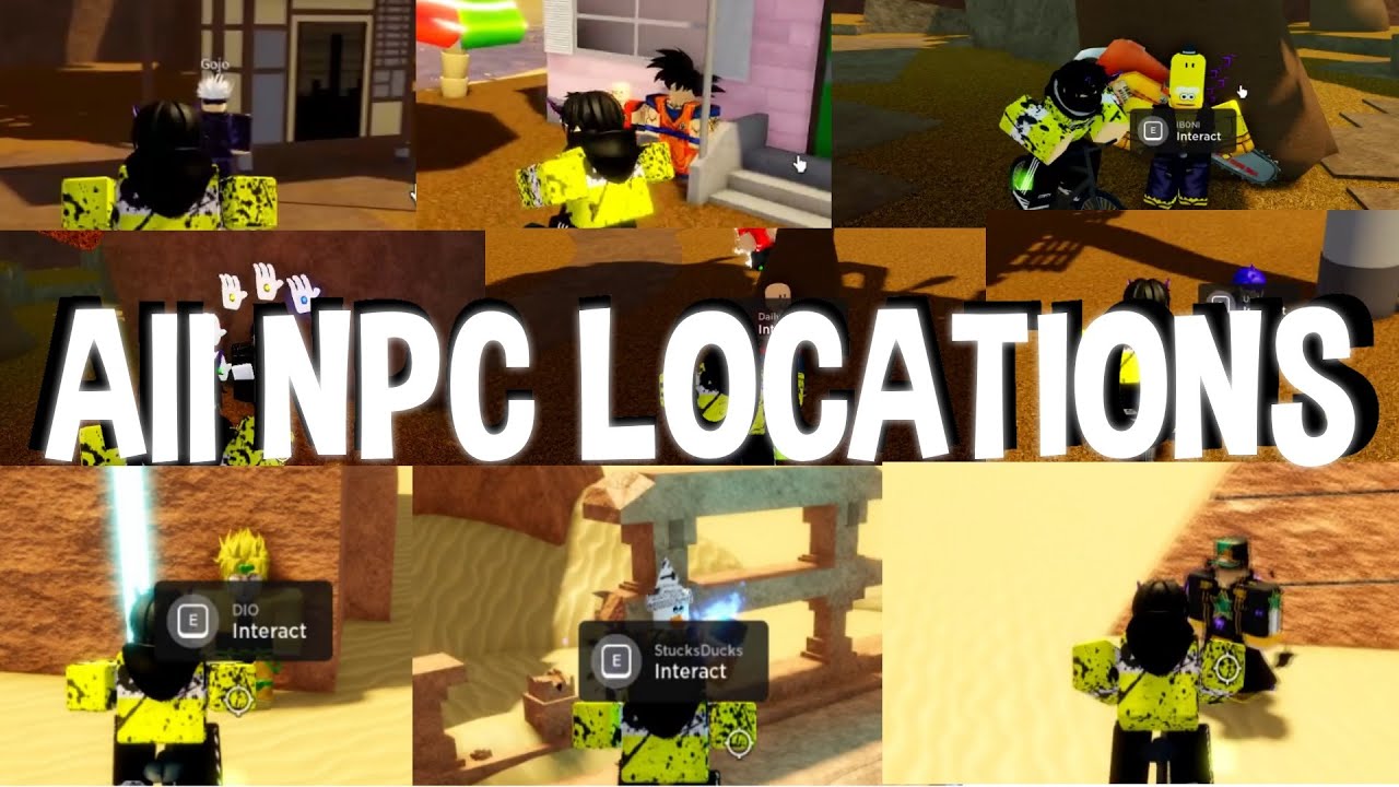 [AUT] ALL NPC LOCATIONS ON NEW MAP! - YouTube