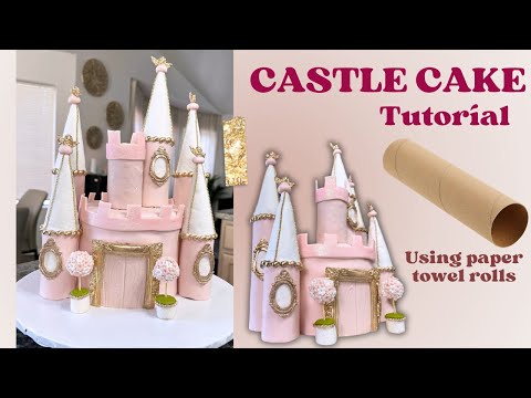 How do you decorate a castle cake?
