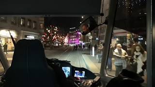 [Tram Cab Ride] Ligne D du tramway de Strasbourg / Poteries ➡ Kehl Rathaus