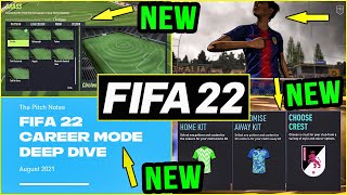 FIFA 22 NEWS | NEW CONFIRMED Career Mode & Pro Clubs Features, Additions & Pitch Notes